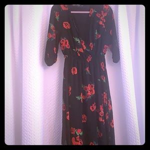 Rose Maxi dress w/split